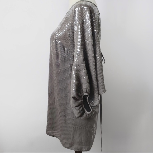 Madison Marcus Silk Sequined Dress Size Medium - Picture 2 of 8